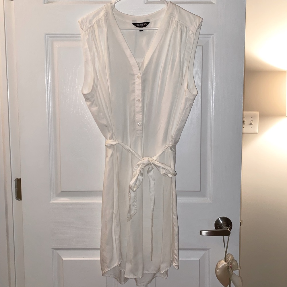 Express Sleeveless Button Front Dress